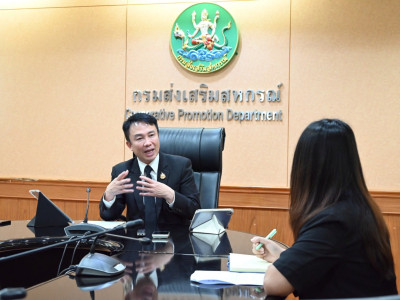 อธิบดีกรมส่งเสริมสหกรณ์ ให้สัมภาษณ์ ในประเด็น ... พารามิเตอร์รูปภาพ 3