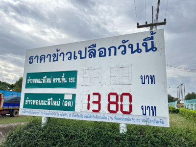 สหกรณ์การเกษตรทั่วประเทศพร้อมใจเปิดจุดรับซื้อข้าวเปลือกนาปีจากเกษตรกรตั้งเป้าฤดูกาลนี้รวบรวมไม่น้อยกว่า 4 ล้านตัน ล่าสุดราคาข้าวเปลือกหอมมะลิพุ่งแตะ กก.ละ 13.80 บาท ... พารามิเตอร์รูปภาพ 1