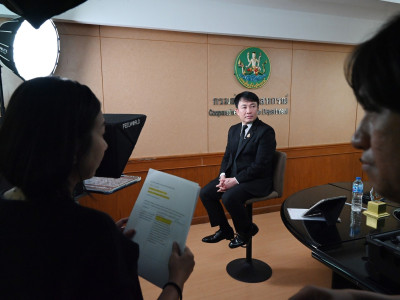 อธิบดีกรมส่งเสริมสหกรณ์ ร่วมบันทึกเทปสัมภาษณ์ ในโครงการ ... พารามิเตอร์รูปภาพ 10