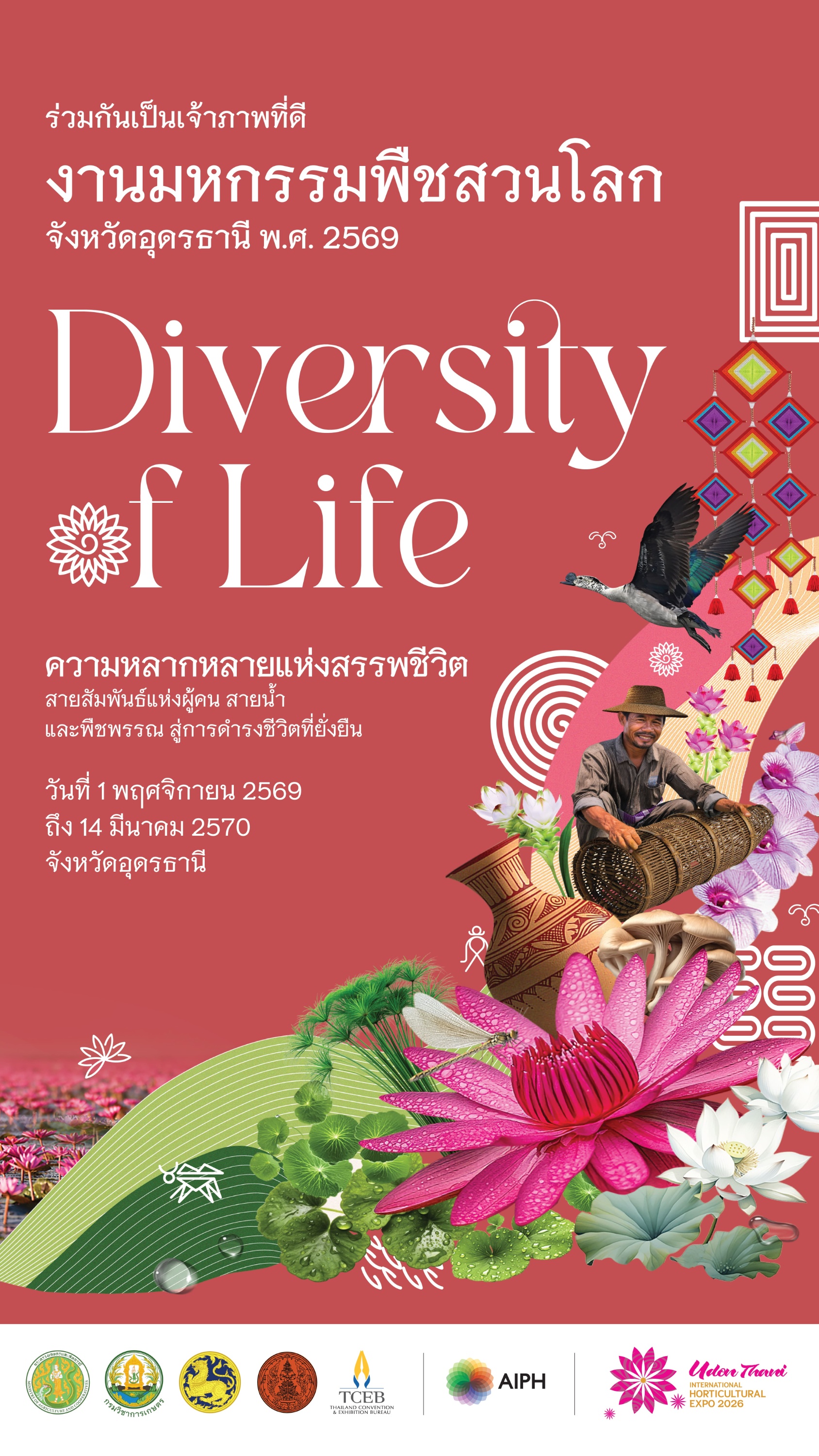 งานมหกรรมพืชสวนโลก จังหวัดอุดรธานี พ.ศ.2569 พารามิเตอร์รูปภาพ 1